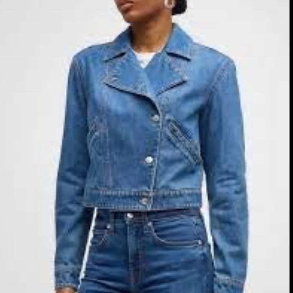 Veronica Beard Moto Jacket - Denim